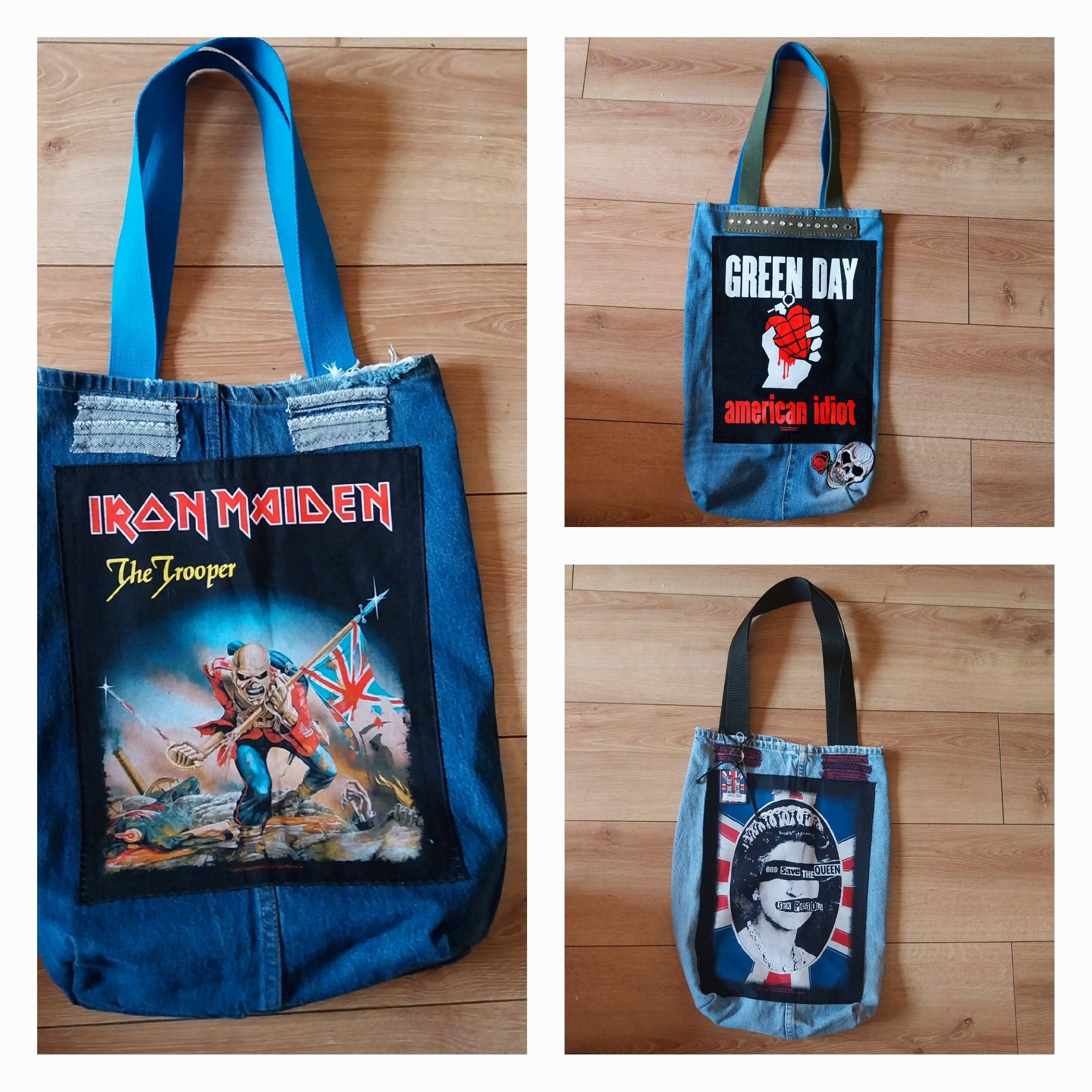 Handmade Band Themed Festival Bags