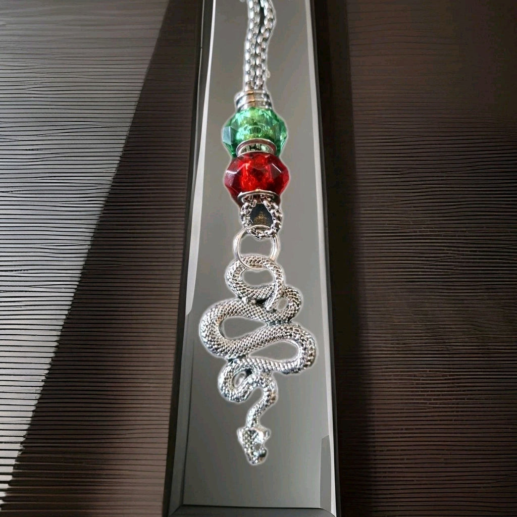 Snake  Serpent Necklace Stainless Steel And Alloy  Witchy Gothic  Alternative