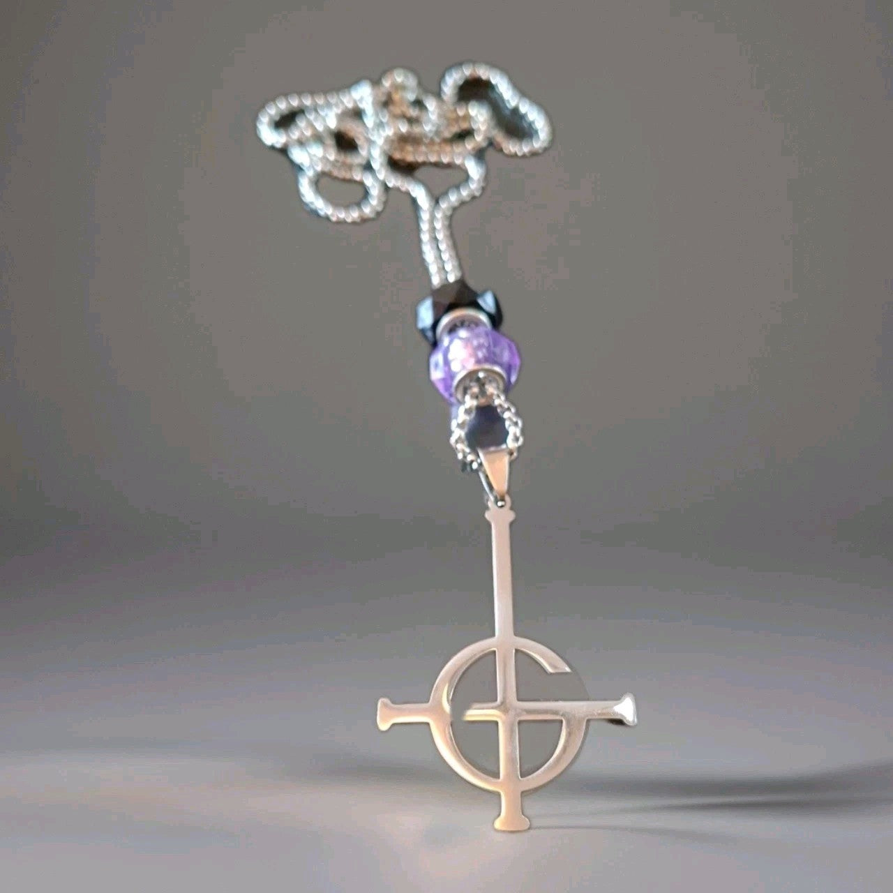 Ghost Inspired Stainless Steel Necklace