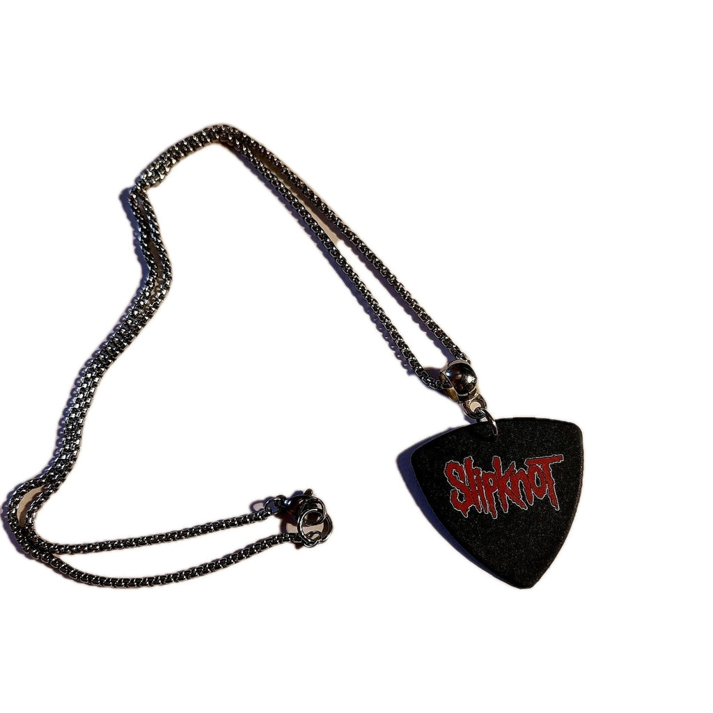 Handmade Slipknot  guitar plectrum necklace Metalhead Festival