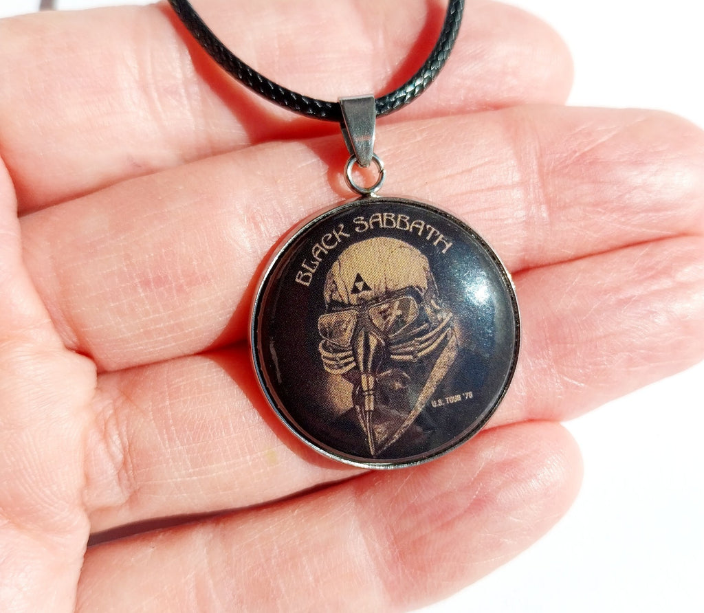 Handmade Black Sabbath necklace Rock Metalhead Festival