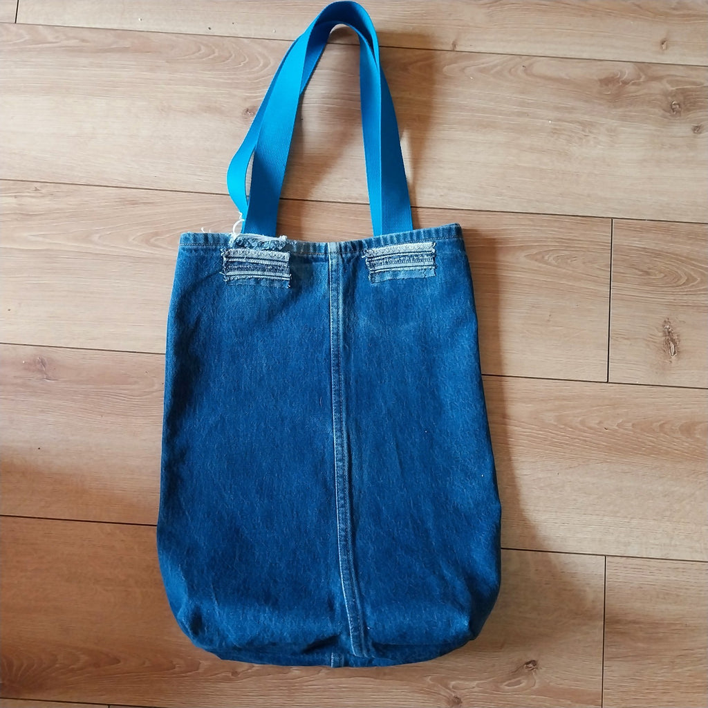 Iron Maiden Metalhead Handmade Denim Tote Bag Festival