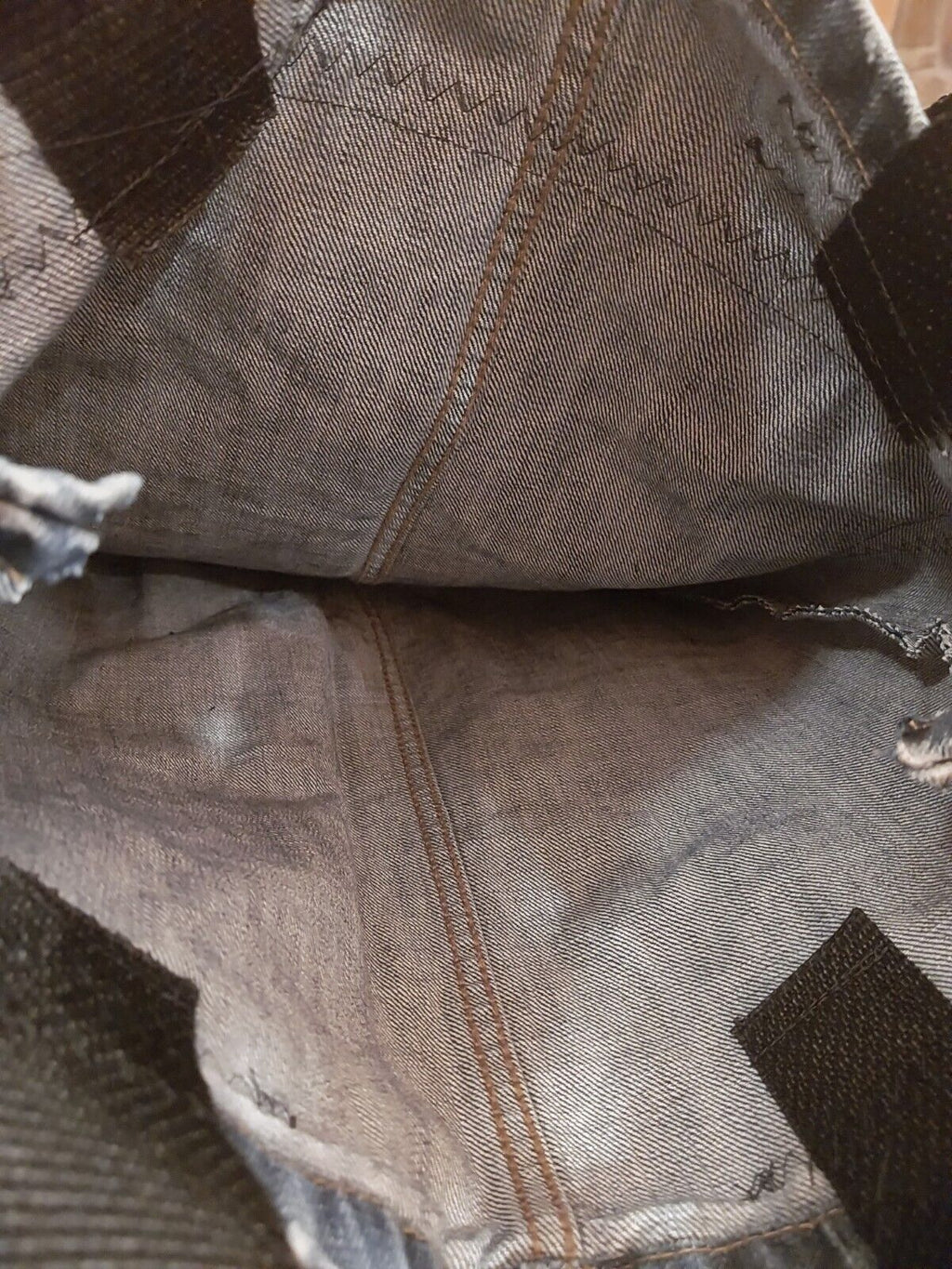 Handmade ACDC denim Bag Metalhead Festival