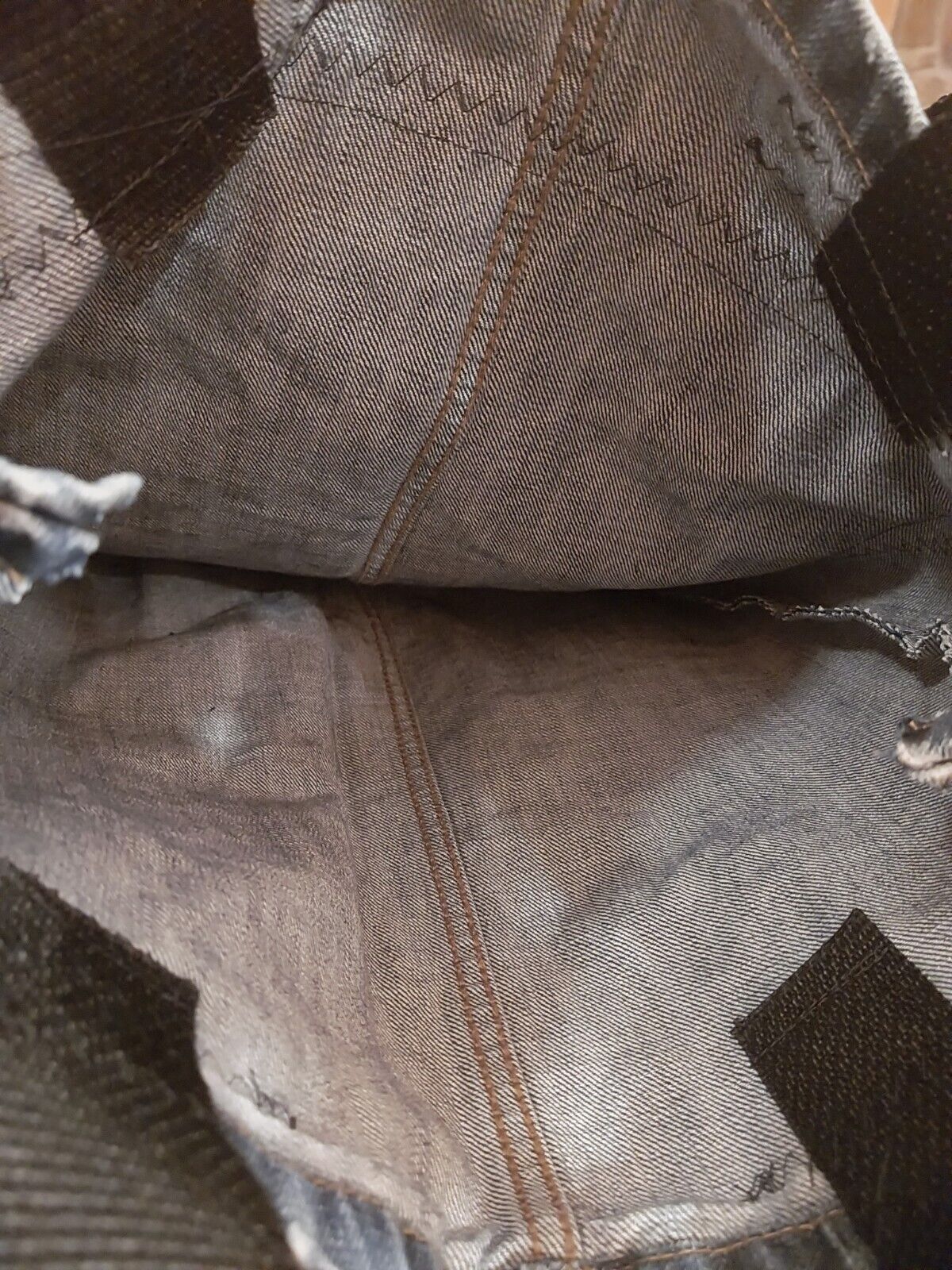 Handmade ACDC denim Bag Metalhead Festival