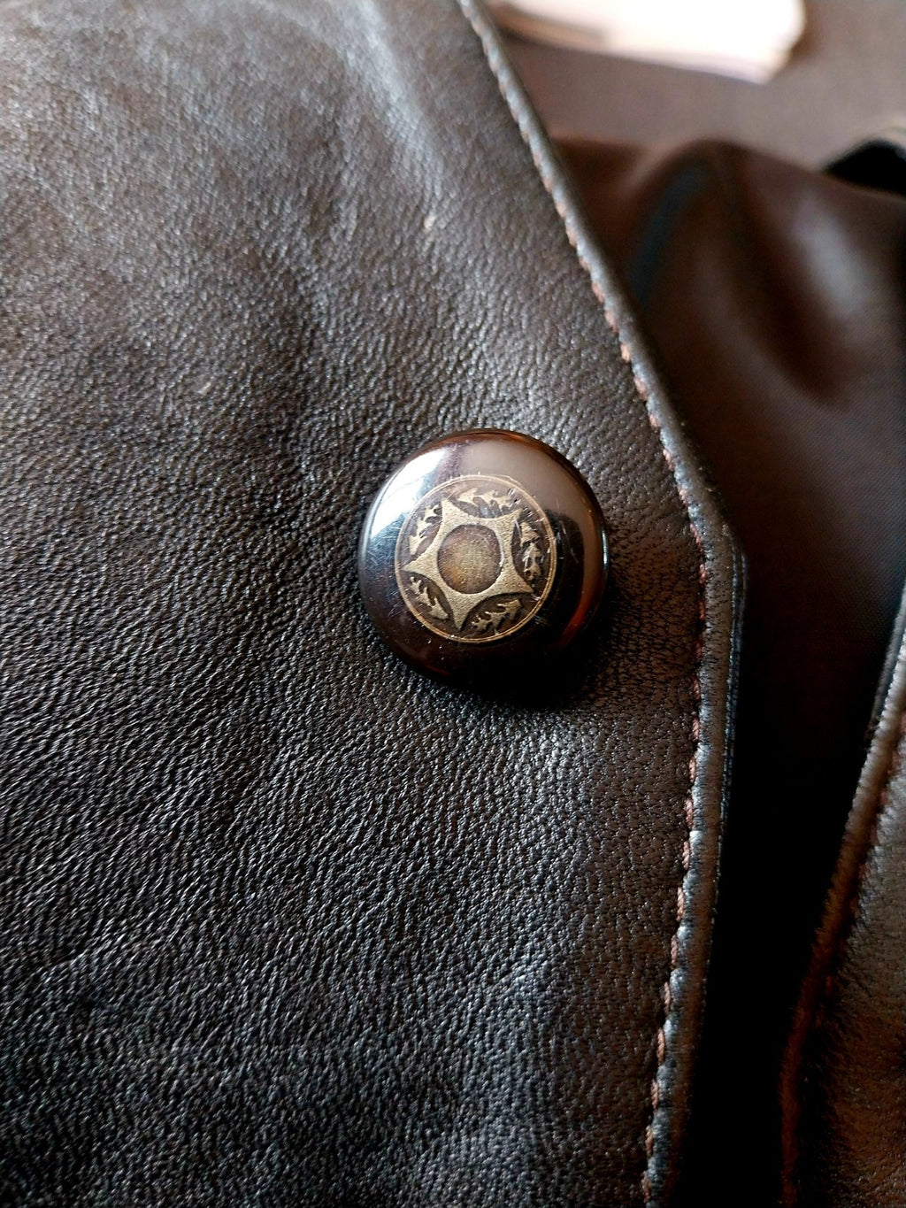 ACDC Vintage black leather waistcoat biker Size Large FESTIVAL