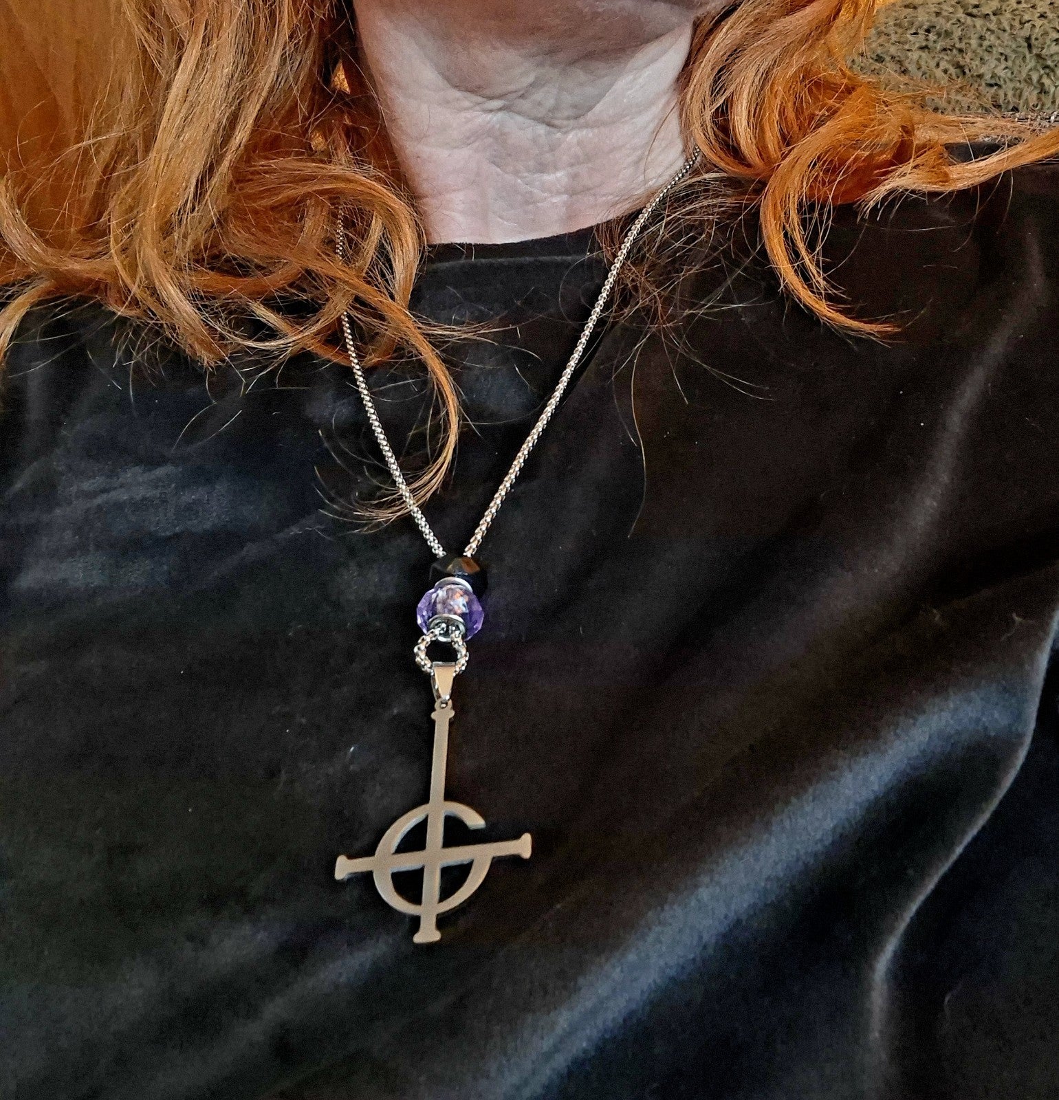 Ghost Inspired Stainless Steel Necklace
