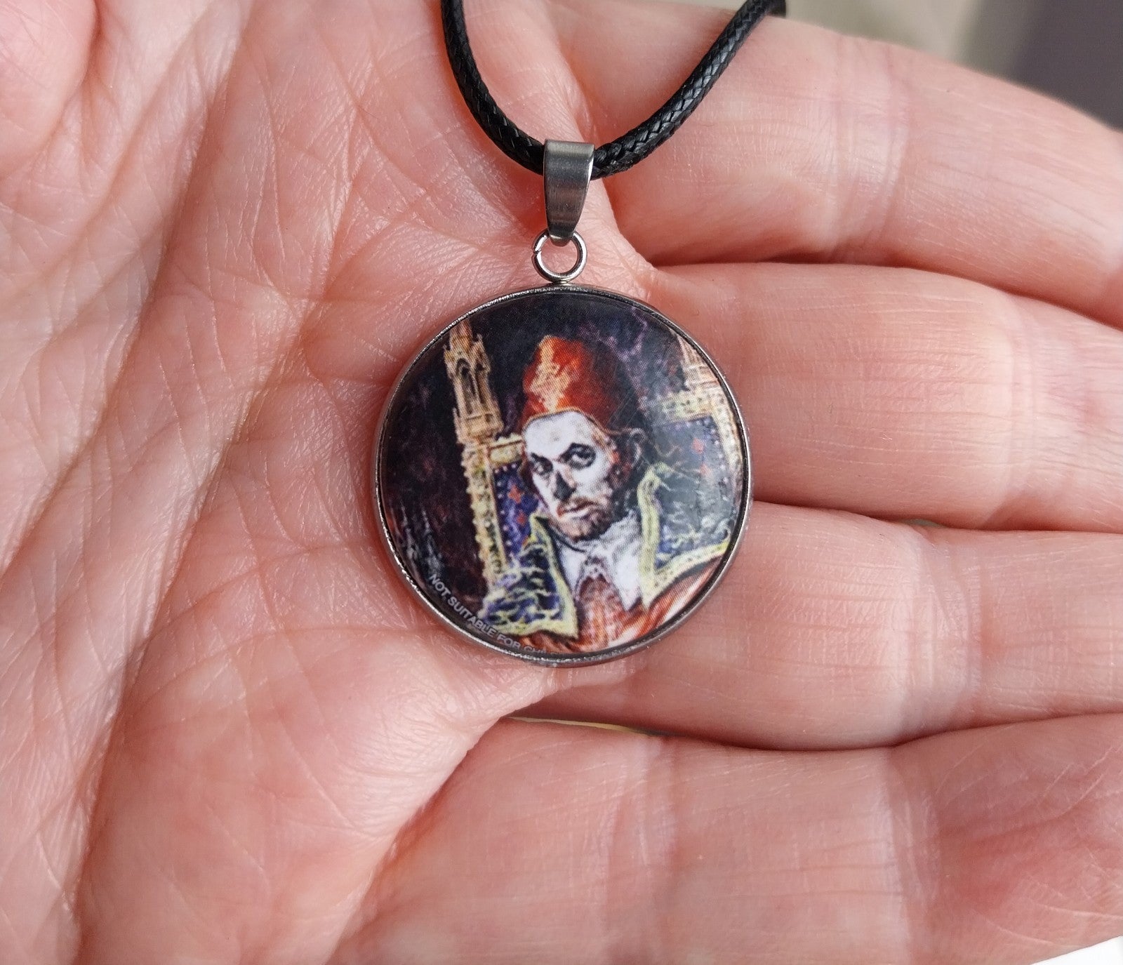 Handmade Ghost Band  Inspired necklace Rock Metal head