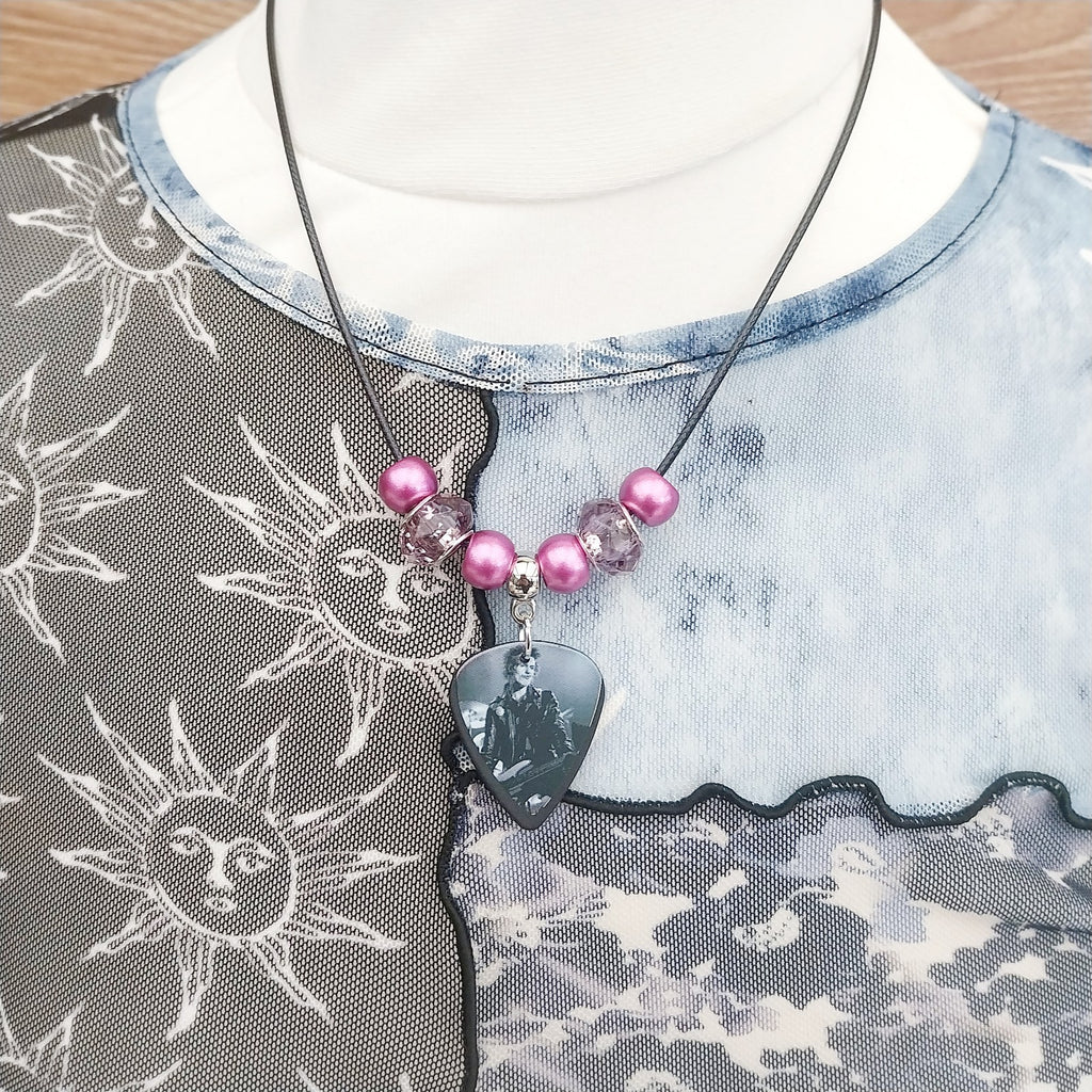 Handmade Sex Pistols Sid Vicious Necklace Punk Festival guitar plectrum