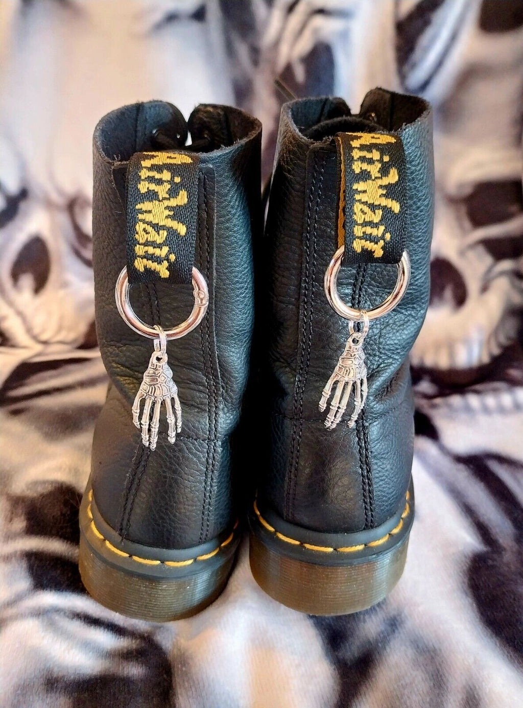 Skeleton Hand Boot  charms for goth emo punk