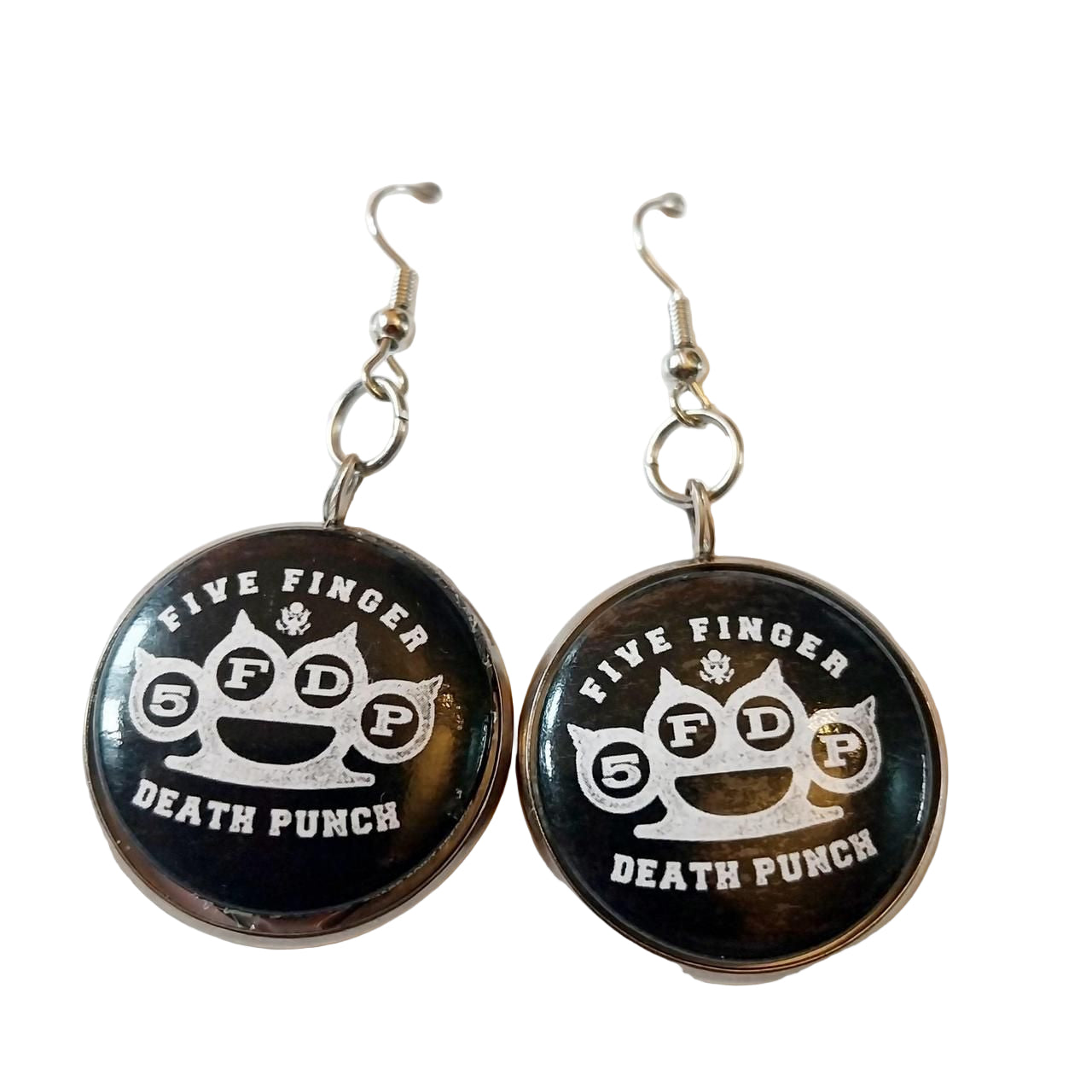 Handmade 5FDP stainless steel earrings