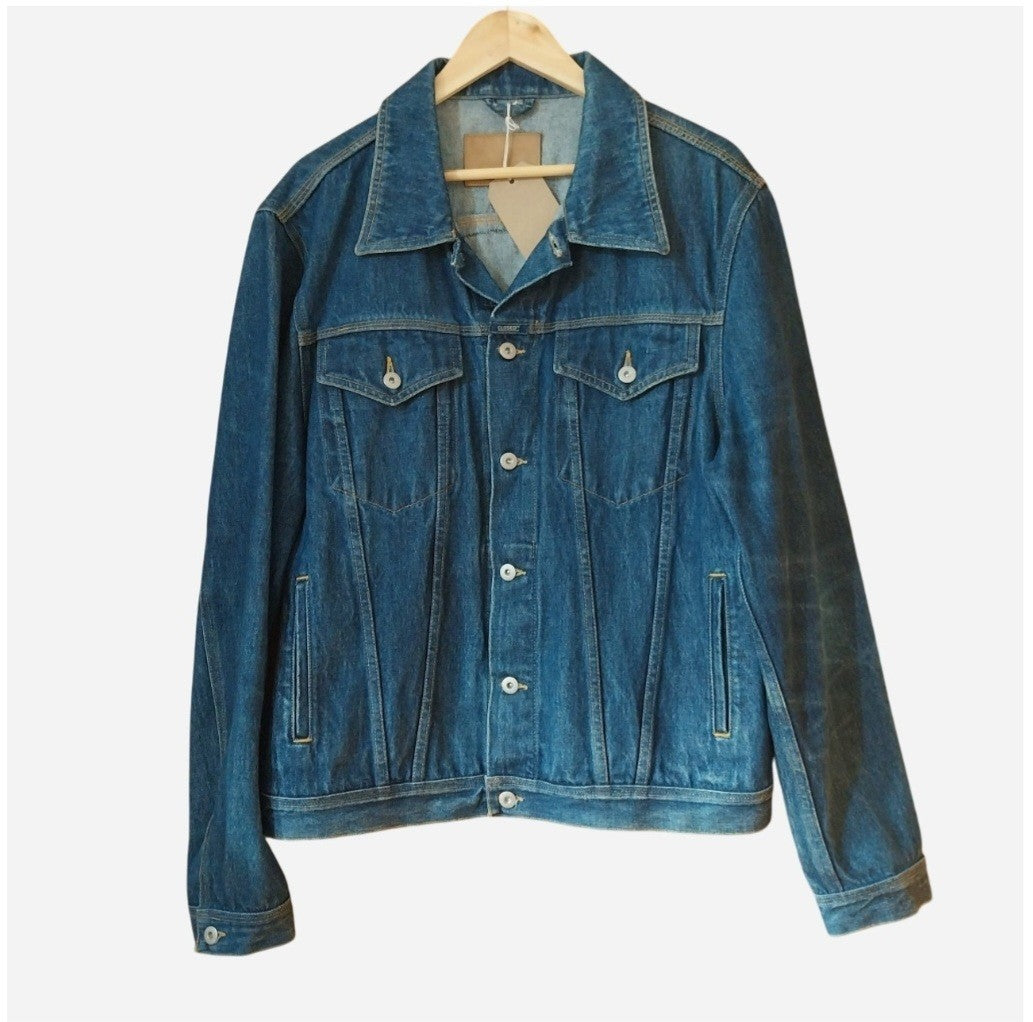 Reworked vintage denim jacket with Guns n Roses on back Size Large