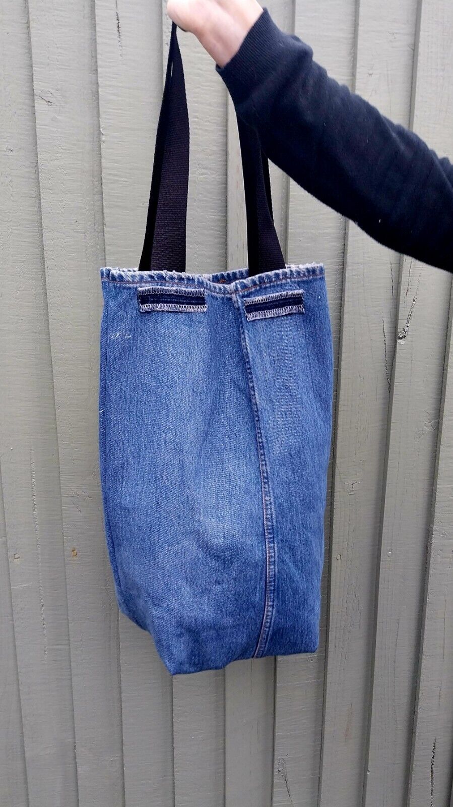 Handmade ACDC denim Bag Metalhead Festival