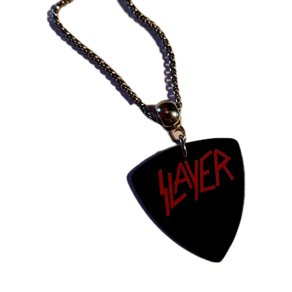Handmade Slayer guitar plectrum necklace Metalhead Festival