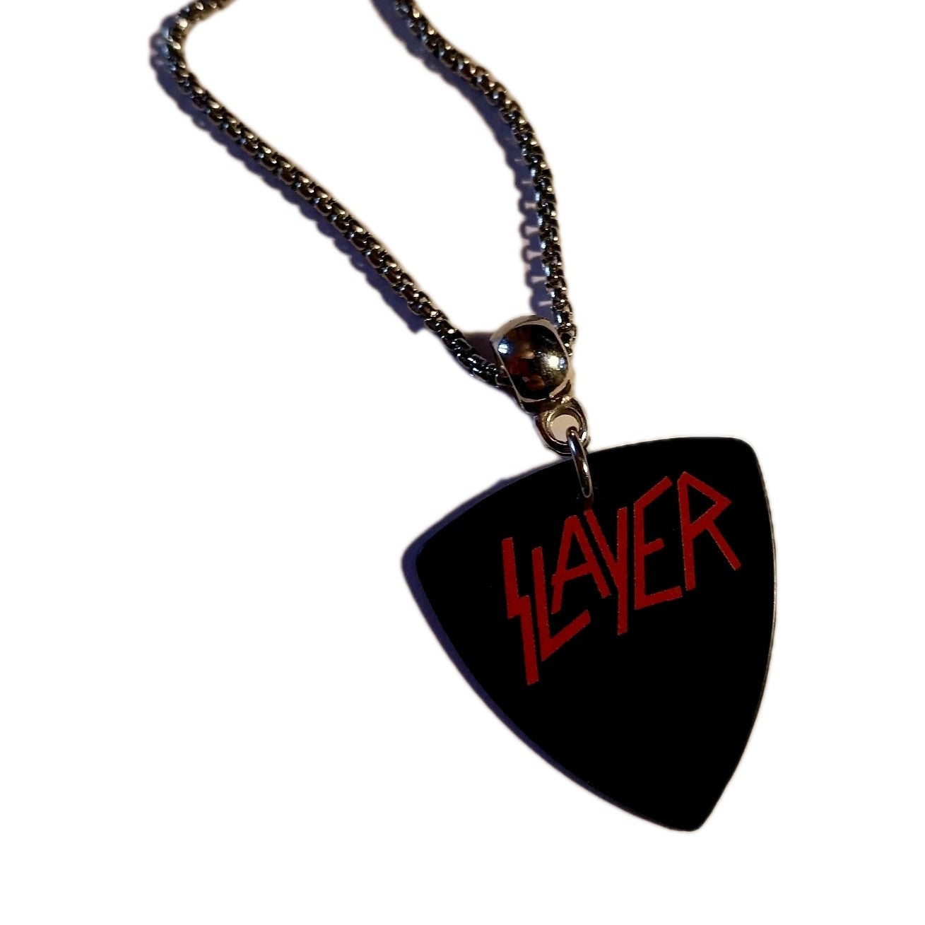 Handmade Slayer guitar plectrum necklace Metalhead Festival