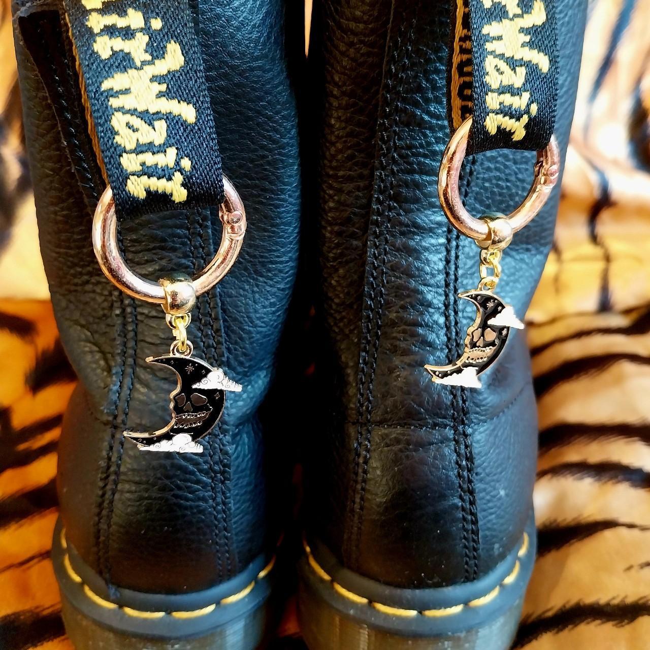 Moon boot charms for Doc Martens boots goth emo punk