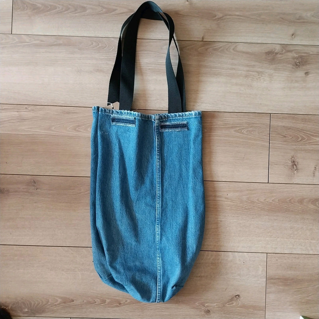 Iron Maiden Metalhead Handmade Denim Tote Bag Festival