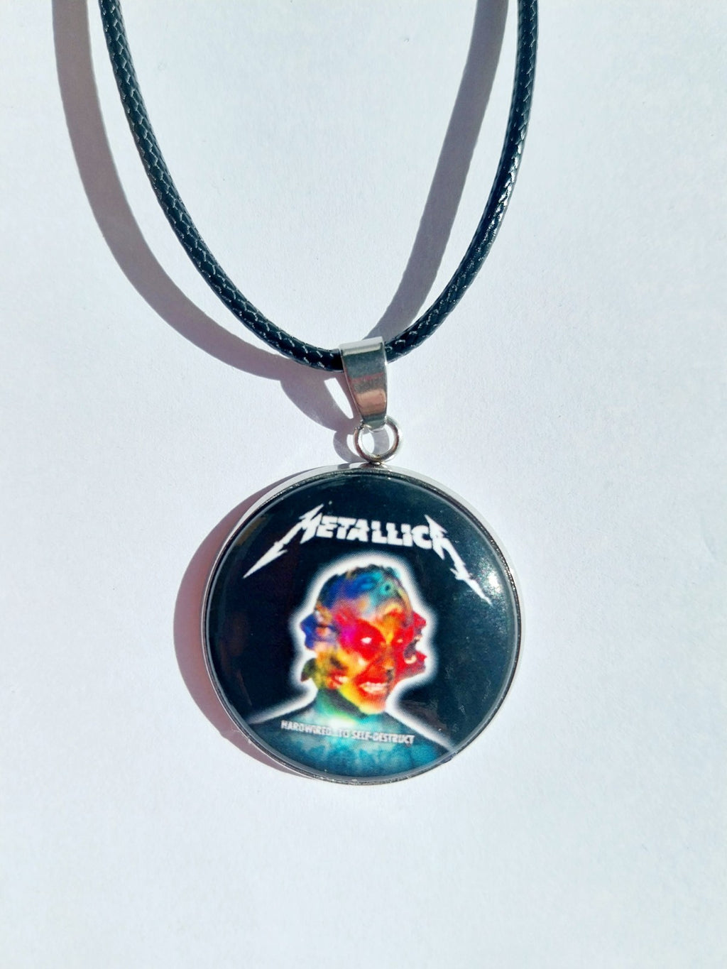 Handmade Metallica  Inspired necklace Rock Metal head