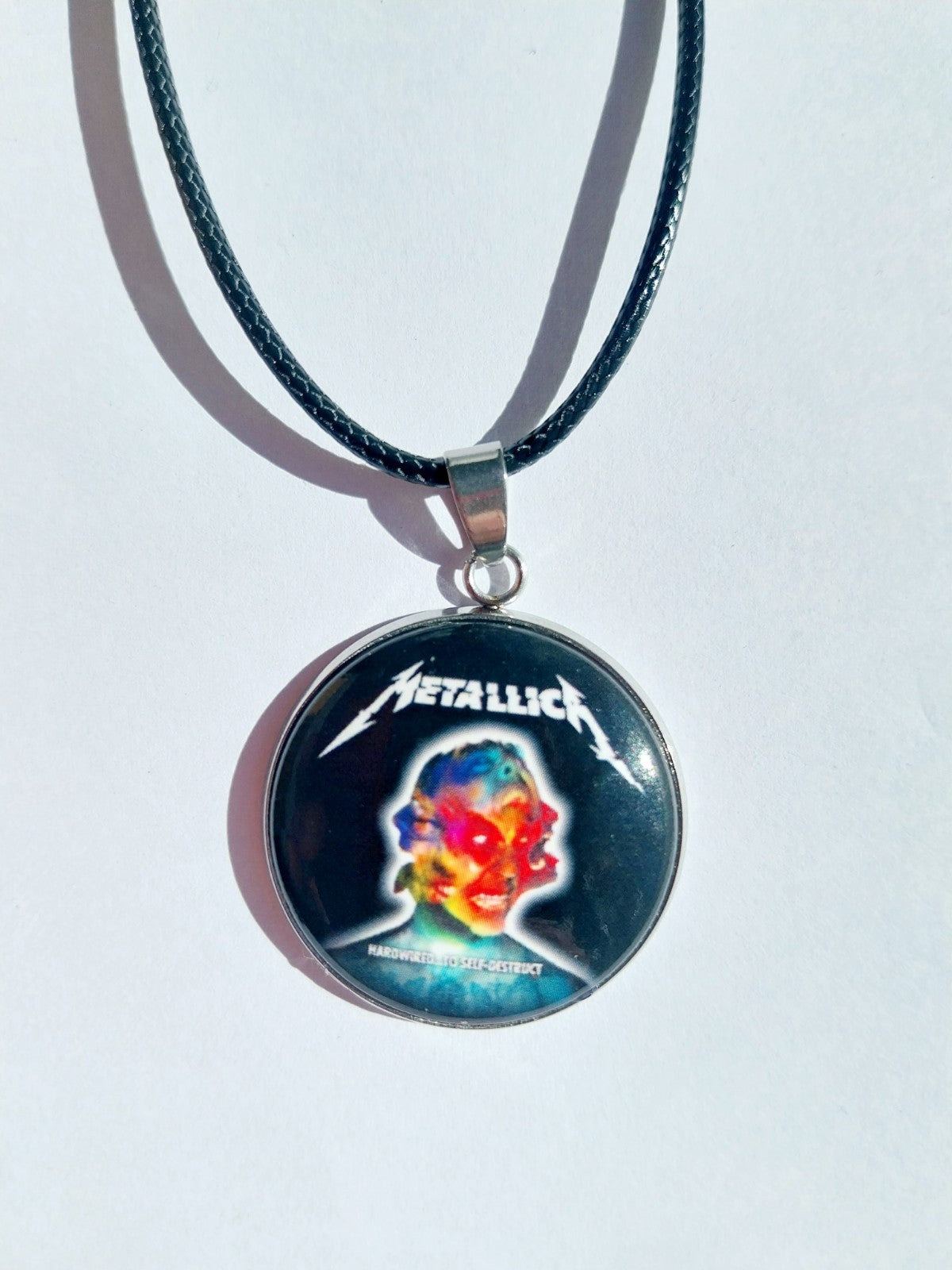 Handmade Metallica  Inspired necklace Rock Metal head