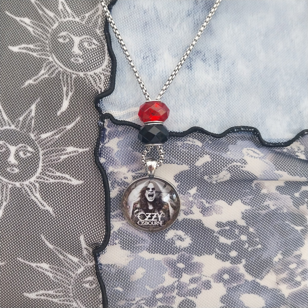 Ozzy Inspired Necklace Metalhead Black Sabbath Alternative Heavy Metal