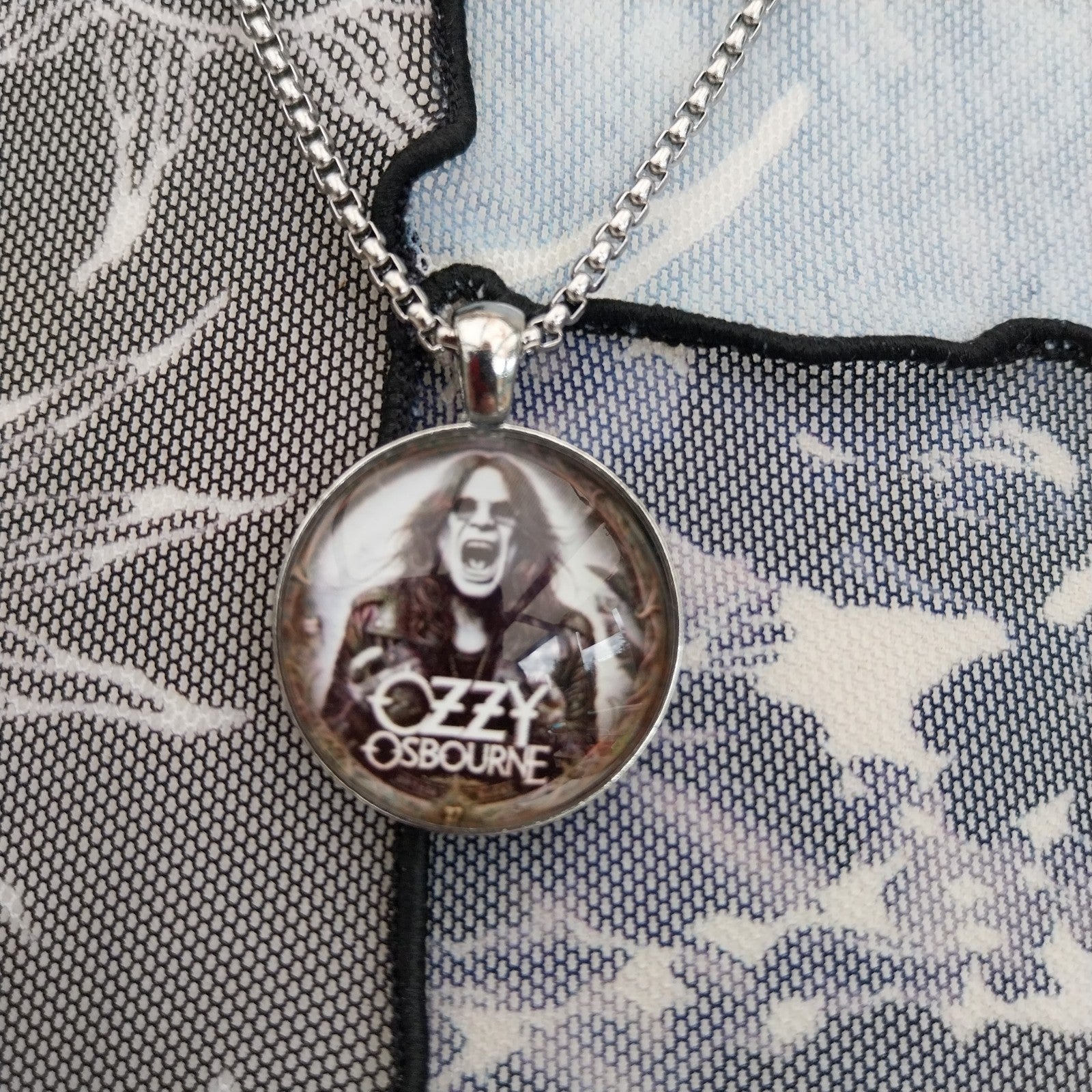 Ozzy Black Sabbath Handmade Choker And Necklace Set Gothic Cross Metalhead