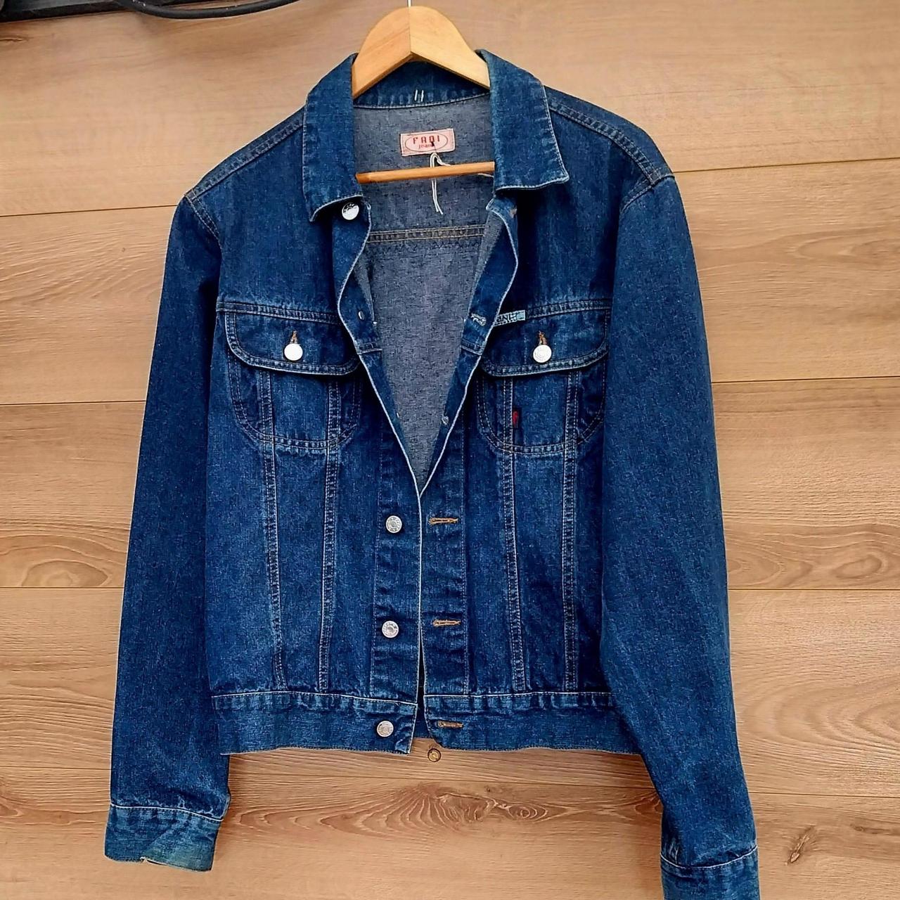 Reworked vintage denim jacket with Guns n Roses on back Size Medium