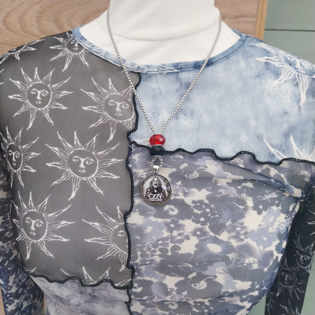 Ozzy Inspired Necklace Metalhead Black Sabbath Alternative Heavy Metal