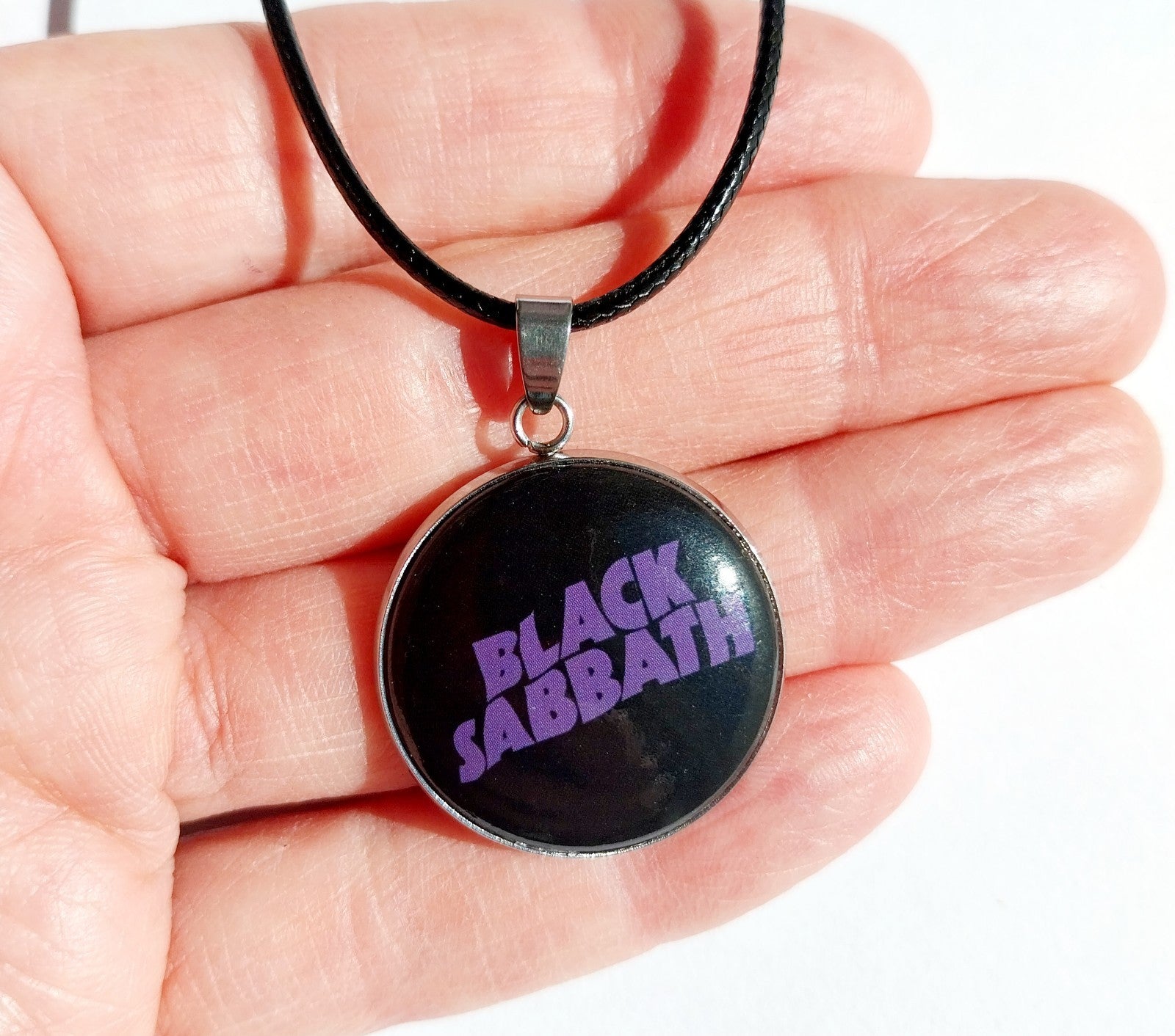 Handmade Black Sabbath necklace Rock Metalhead Festival