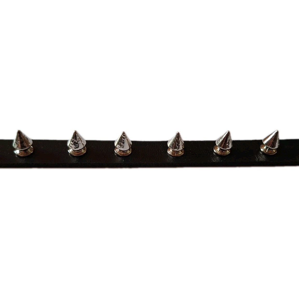 Spike Stud Punk Bracelet Cuff Goth Alternative Festival PU Leather Black