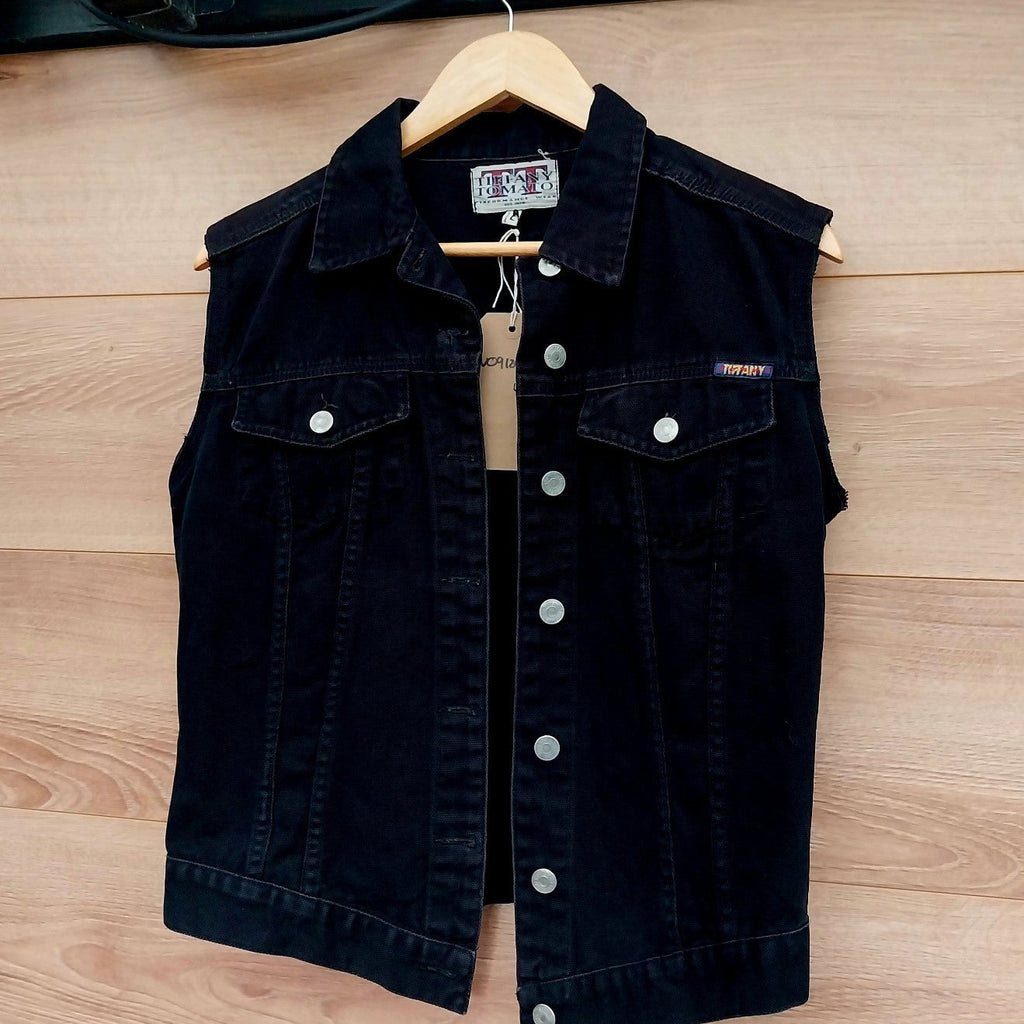 Reworked black Skull gothic battle Jacket Cure Crow  Size 12