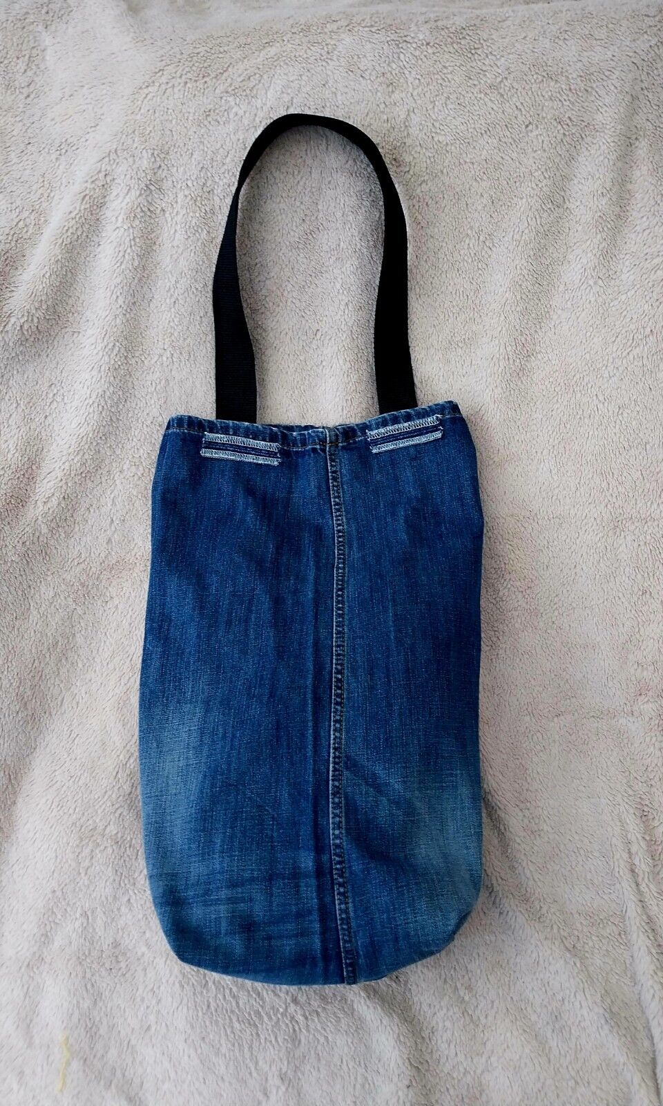 Handmade ACDC denim Bag Metalhead Festival