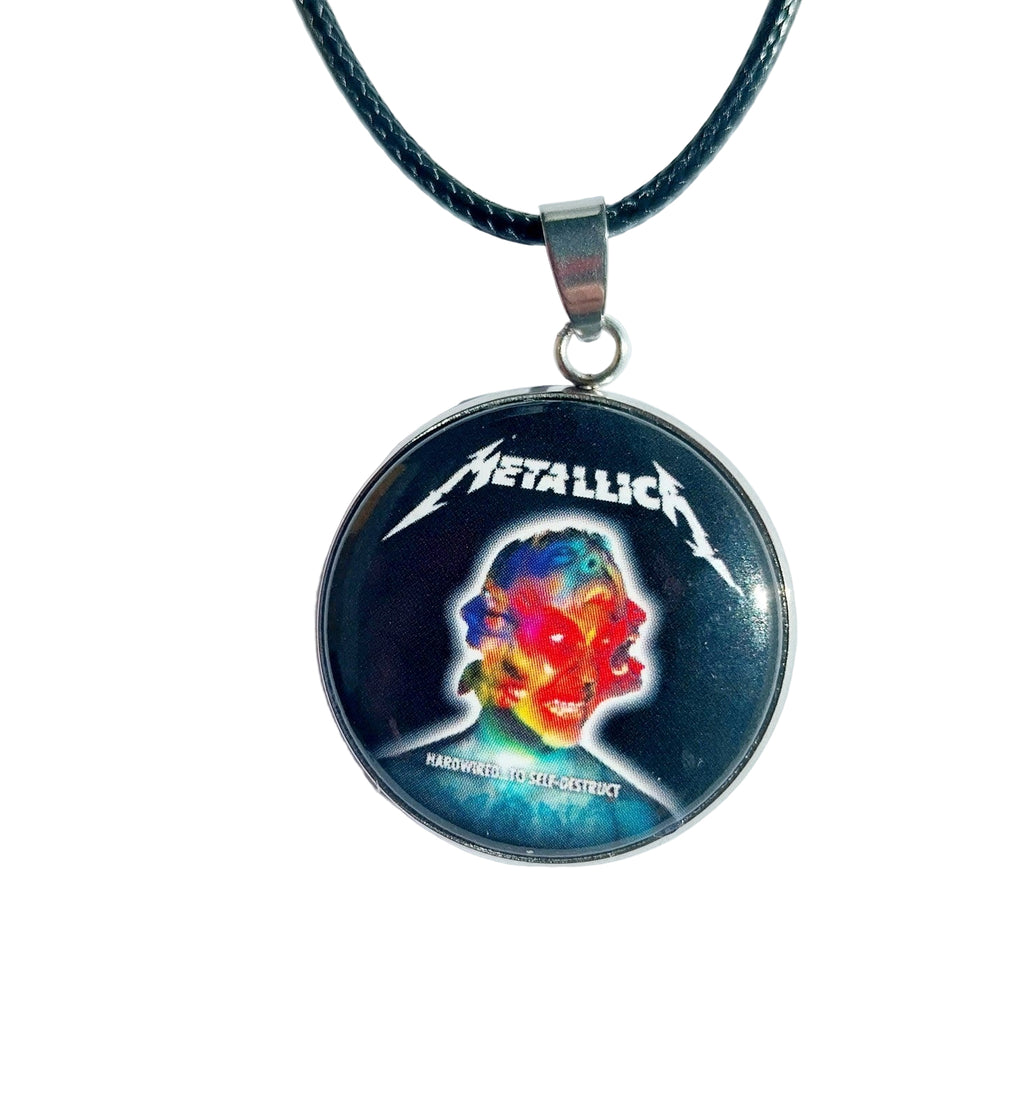 Handmade Metallica  Inspired necklace Rock Metal head