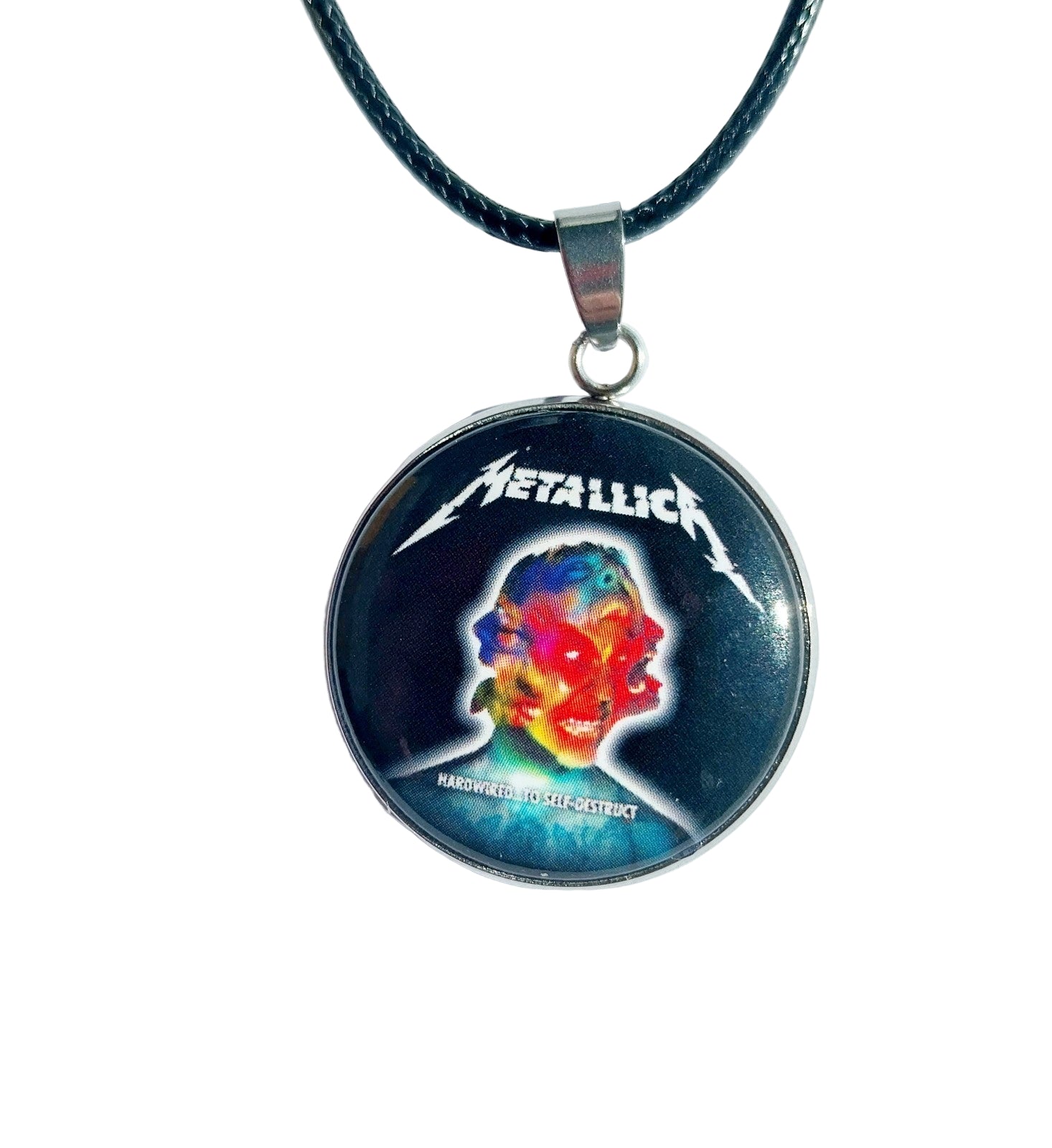 Handmade Metallica  Inspired necklace Rock Metal head