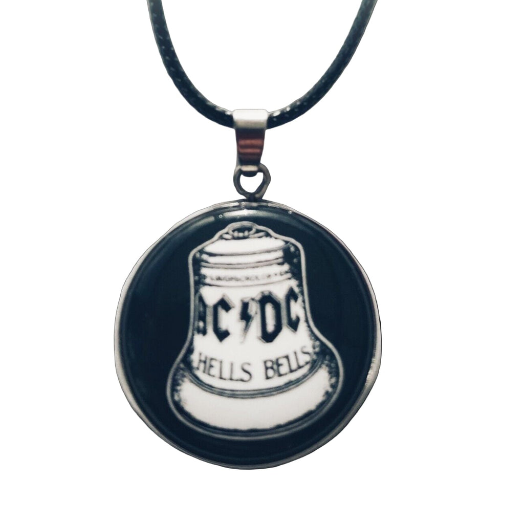 Handmade ACDC Inspired necklace Rock Metal head