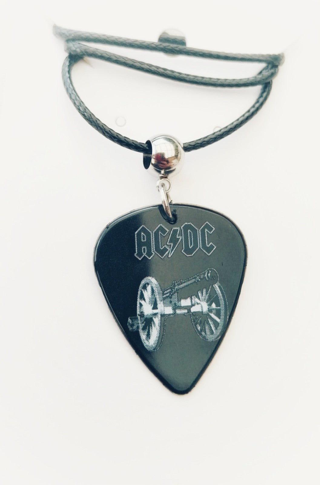 Handmade ACDC guitar plectrum necklace