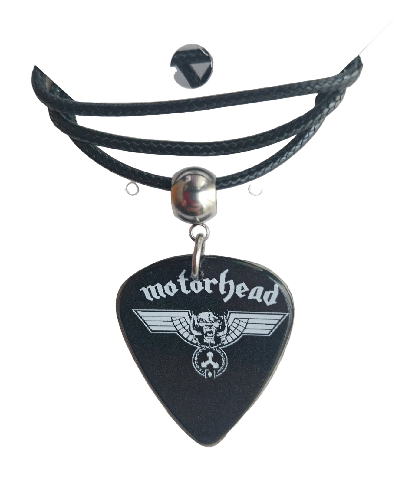 Handmade Motorhead guitar plectrum necklace