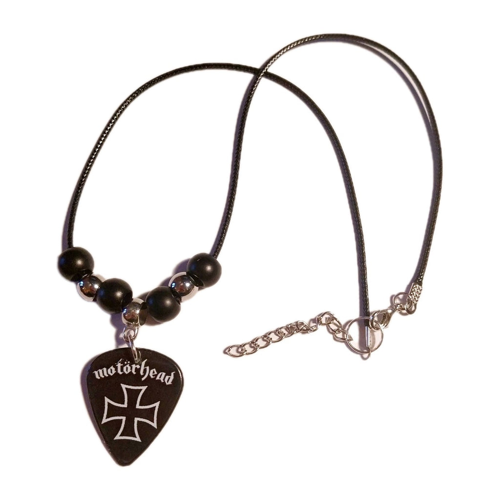 Handmade Motorhead guitar plectrum necklace Metalhead Festival