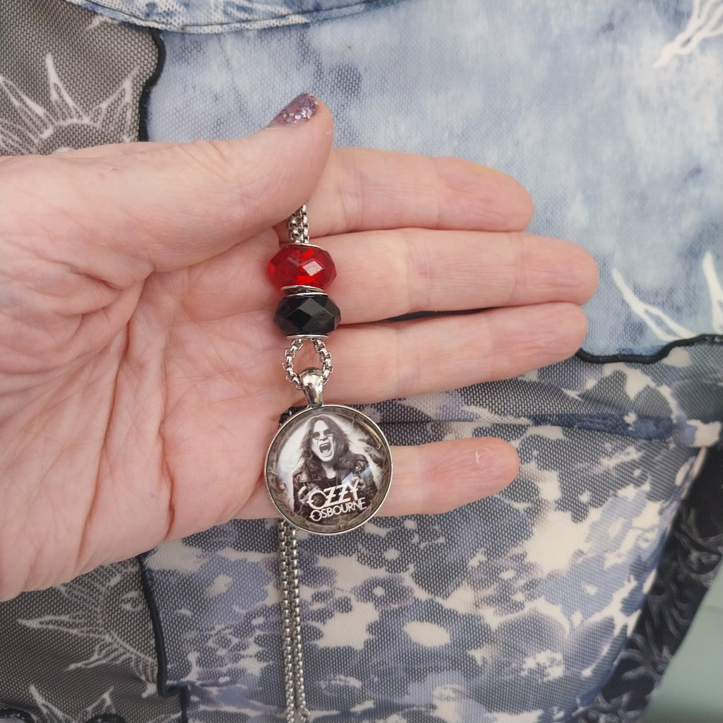 Ozzy Inspired Necklace Metalhead Black Sabbath Alternative Heavy Metal