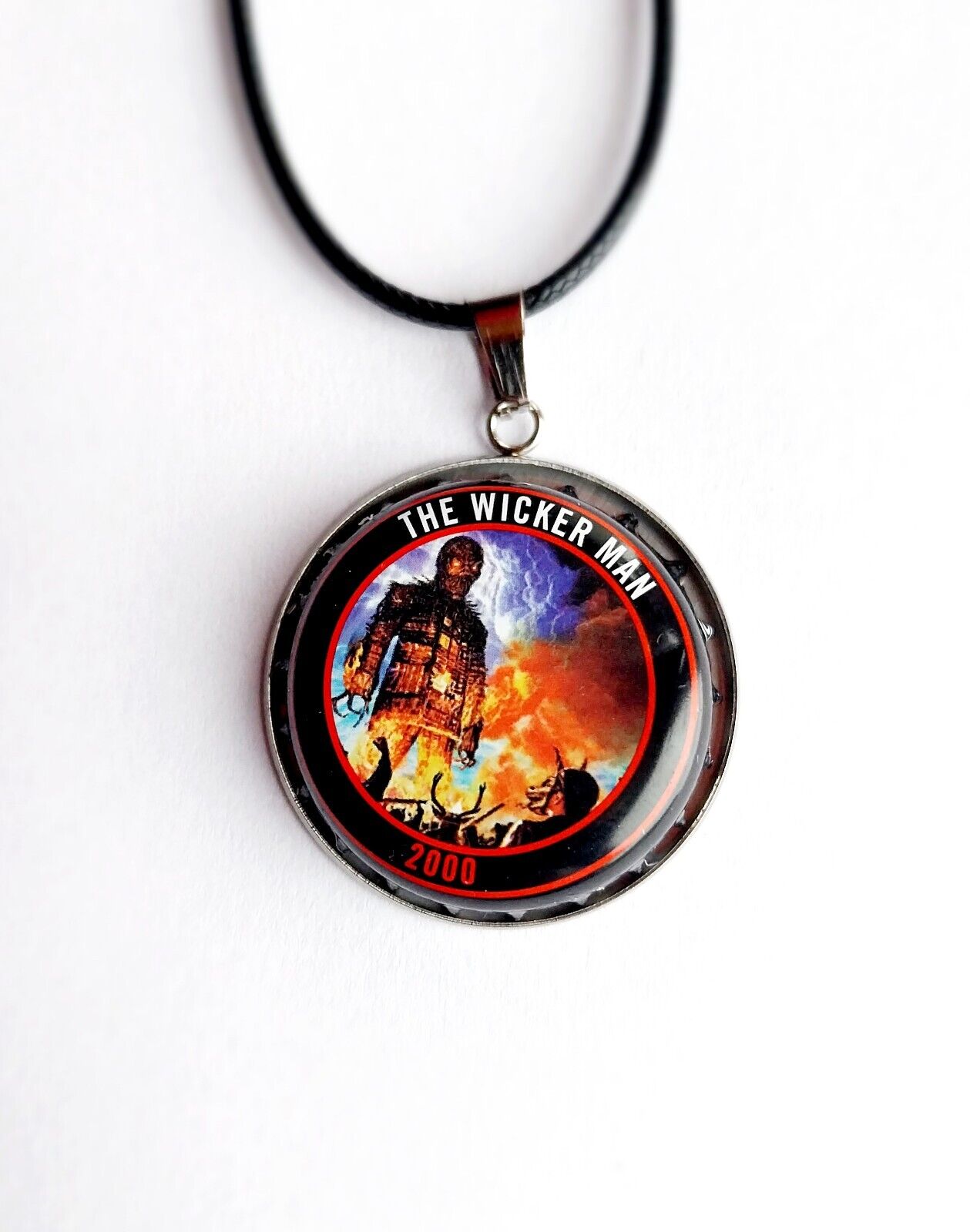 Handmade Iron Maiden bottle top  Necklace The  Wicker man 2000