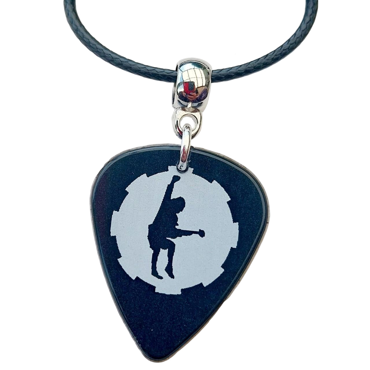 Handmade ACDC gutiar plectrum necklace