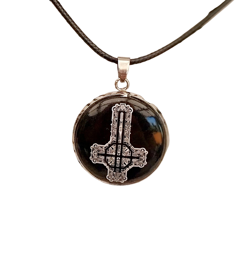 Handmade Ghost Band  Inspired necklace Rock Metal head