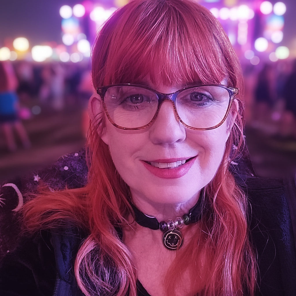 Nirvana Bandana Choker Necklace Handmade Festival Metalhead