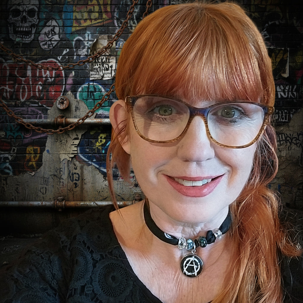Punk  Bandana Choker Necklace Handmade Festival