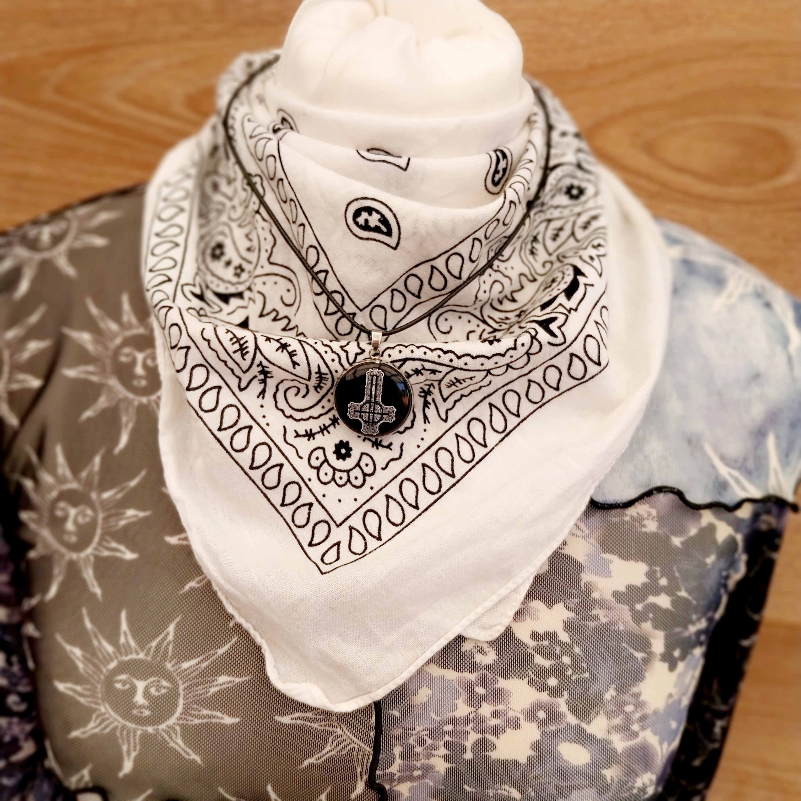 Handmade Ghost Band  Inspired necklace Rock Metal head