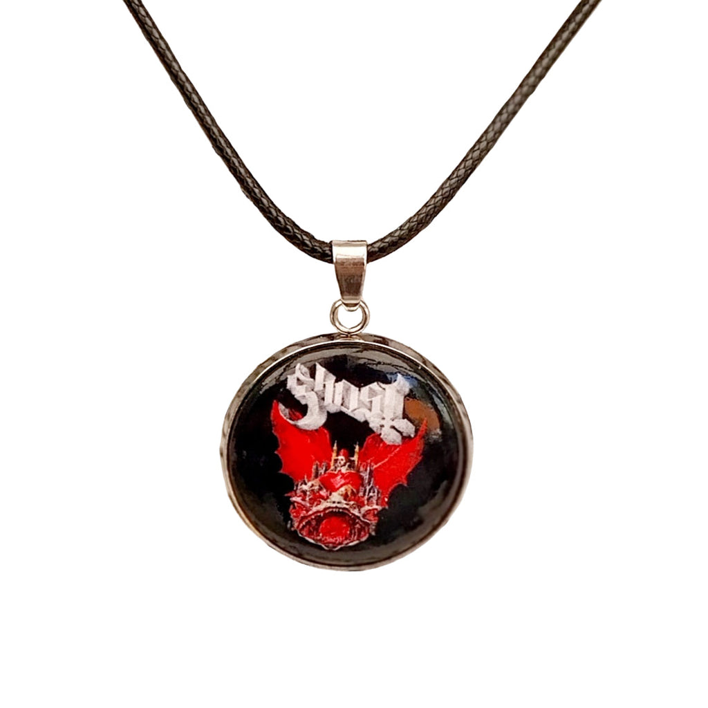 Handmade Ghost Band  Inspired necklace Rock Metal head