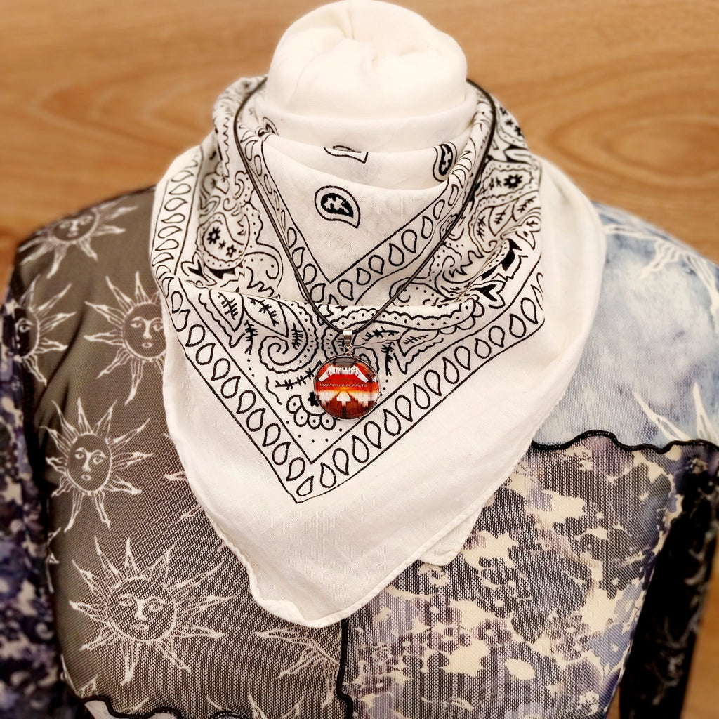 Handmade Metallica  Inspired necklace Rock Metal head